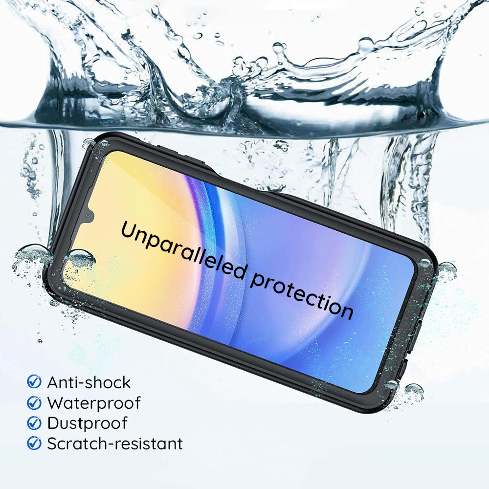ShellBox – Vodootporna IP68 360° MagSafe maska za iPhone 15 Plus – Crna