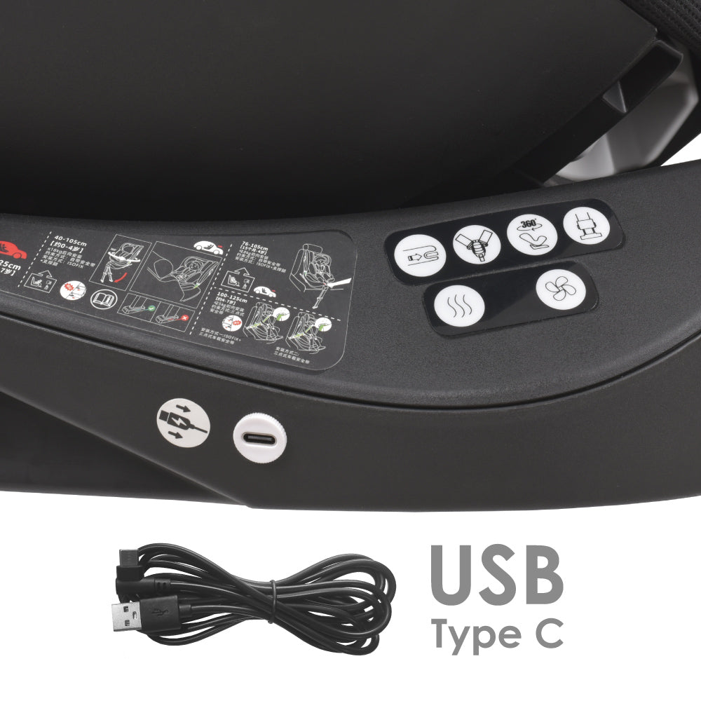 BEBESTARS autosjedalica AIR TOUCH I-size 360° 40-150cm