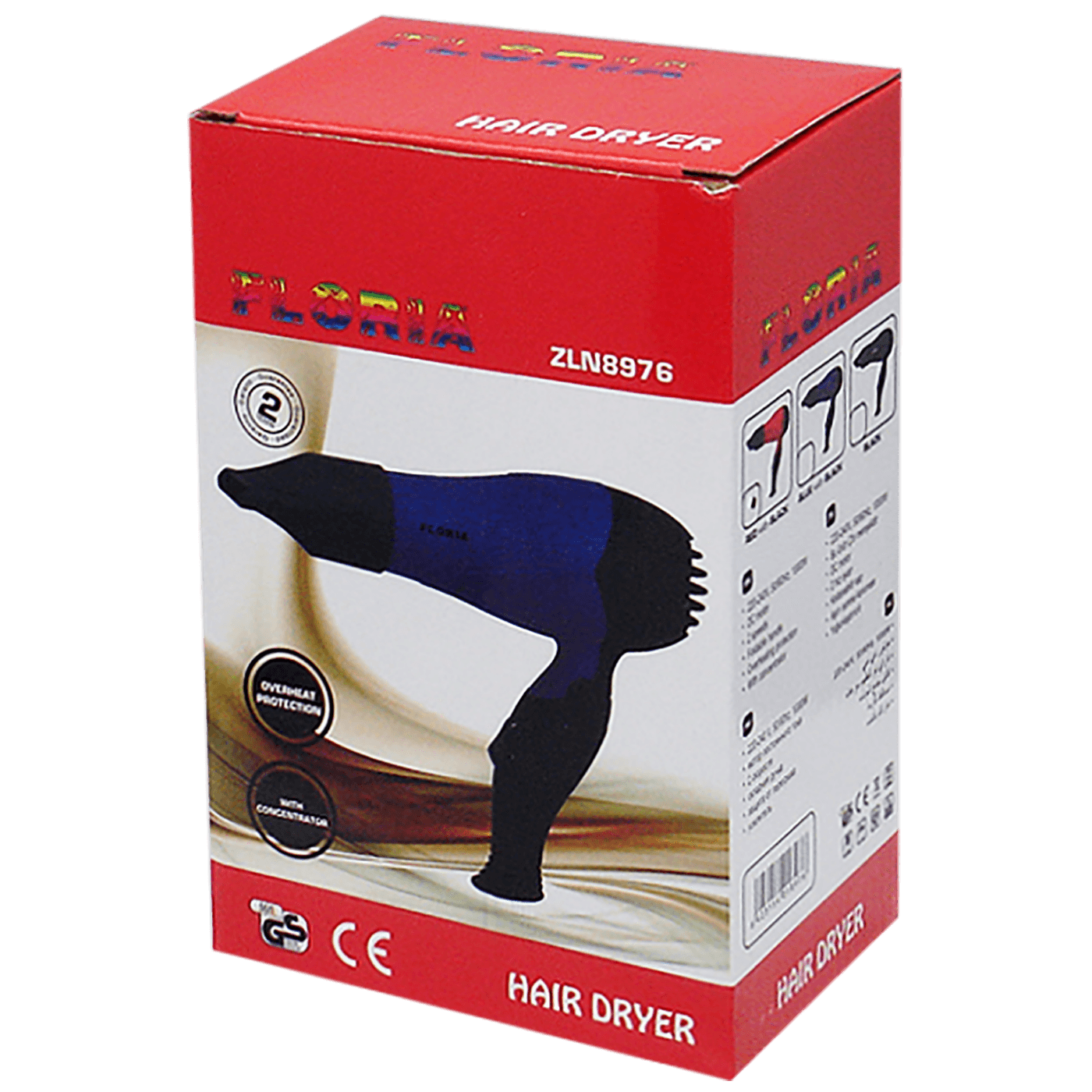 Floria Fen za kosu, 850 W, crna - ZLN8976