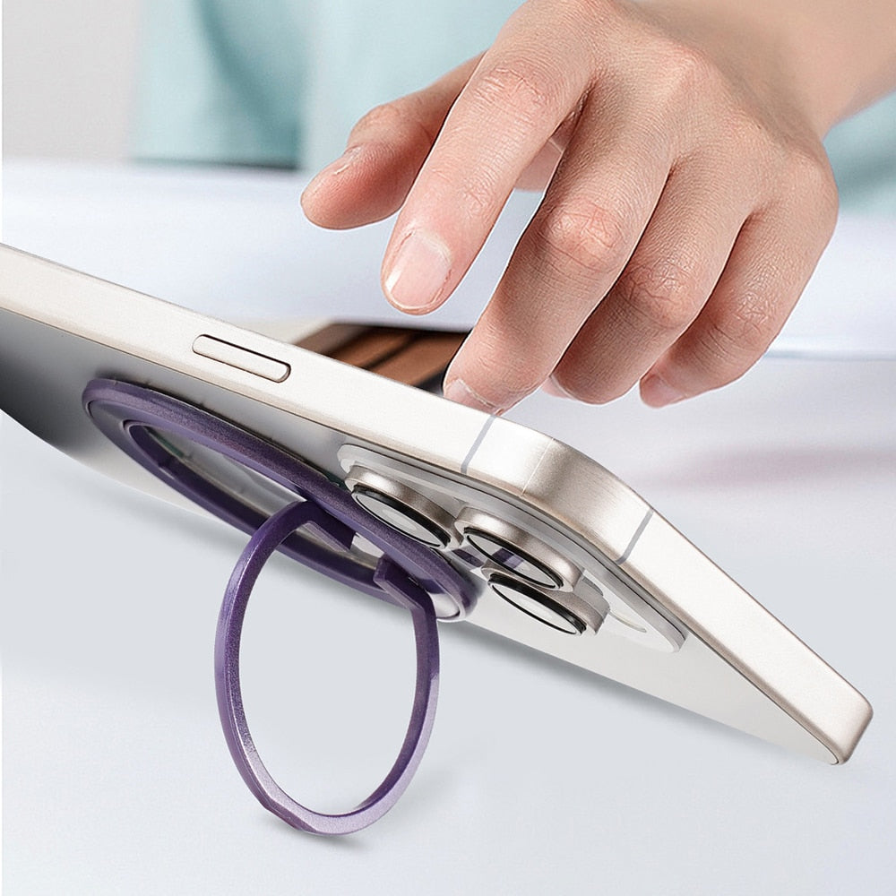 Techsuit – MagSafe telefonski prsten (MPR2) – Okrugli oblik- aluminijska legura – crveni