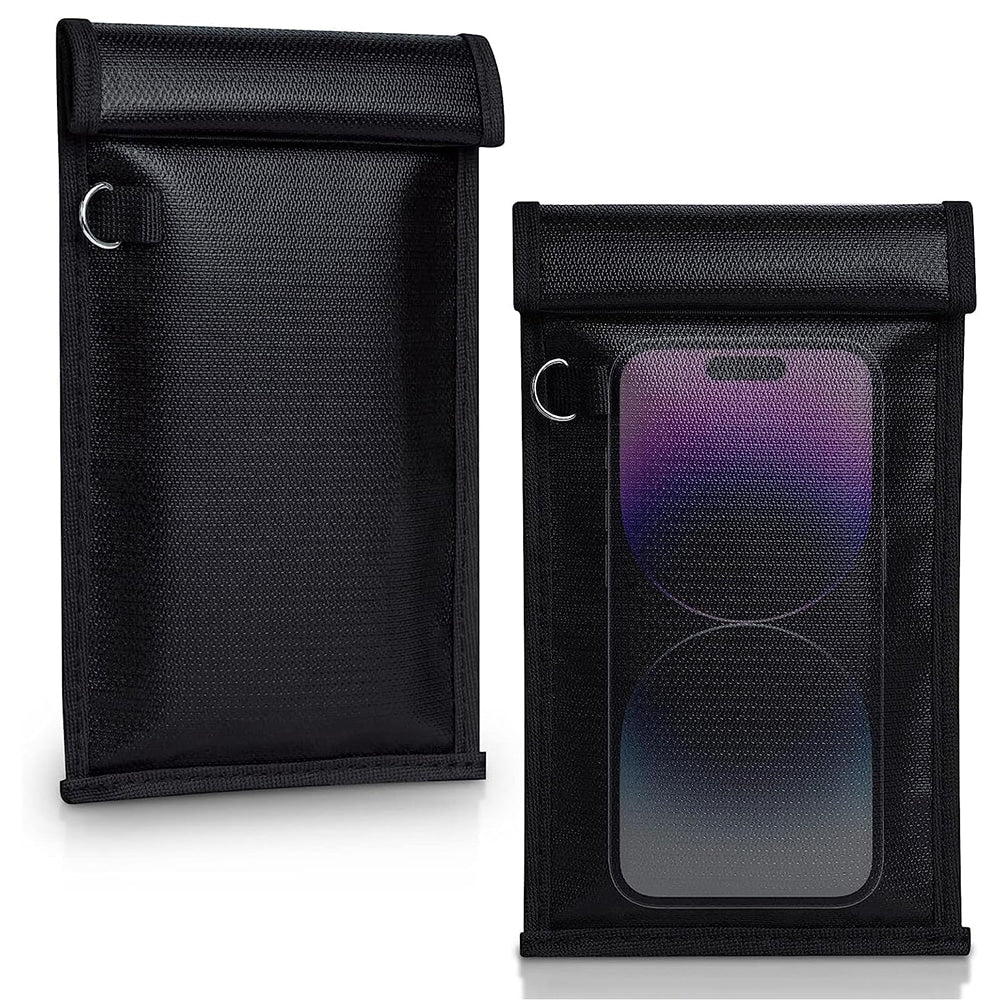 Techsuit - RFID torba protiv krađe - za ključeve - novac i kartice - vatrootporna - vodootporna- EMF Blocker- 20x12cm - crna
