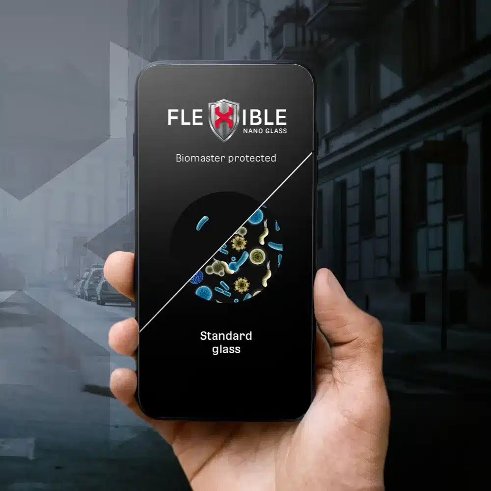 Forcell Flexible 5D – hibridno staklo za iPhone 15 Pro Max crno