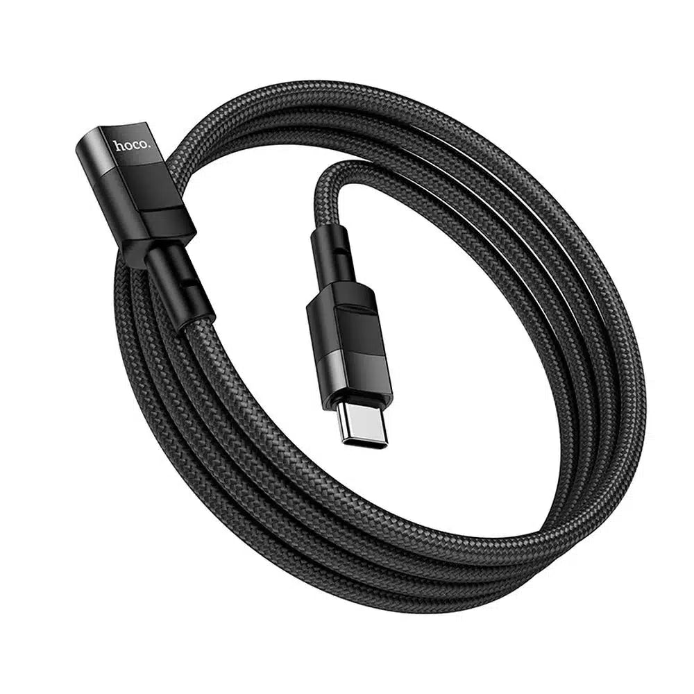 HOCO adapter tipa C (muški) na tip C (ženski) U107 1,2 m crni