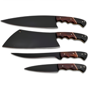 Set kuhinjskih noževa XR-38746 - 4kom / Crna / Smeđa KP38746