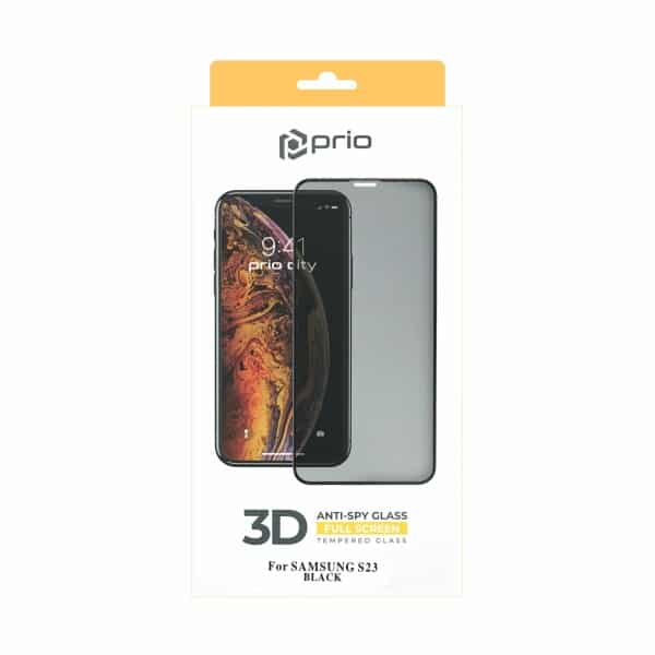 Prio 3D Anti-Spy kaljeno staklo za Samsung S23 crno