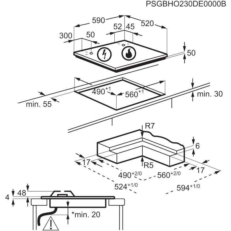 ELECTROLUX KDI641723K Ploča ugradbena