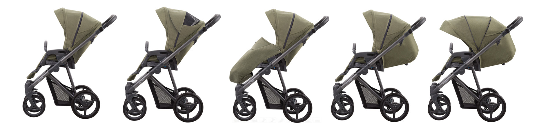 Dječja kolica Bebetto Flavio Choco PRO 13/BRM 2u1
