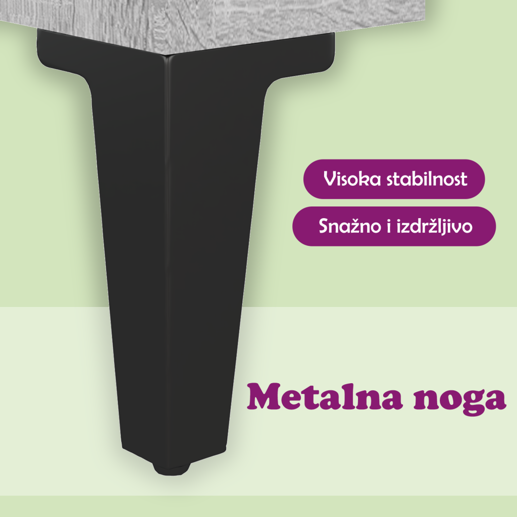 Komoda boja siva sonome 70x34x90 cm od konstruiranog drva