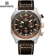 Sat NAVIFORCE SQ-38605 - Smeđa / Srebrna KP38605