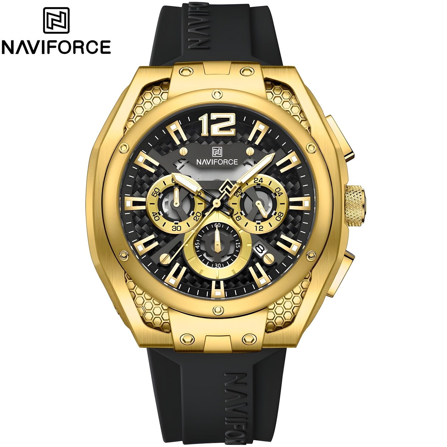 Sat NAVIFORCE MA-38612 - Crna / Zlatna KP38612