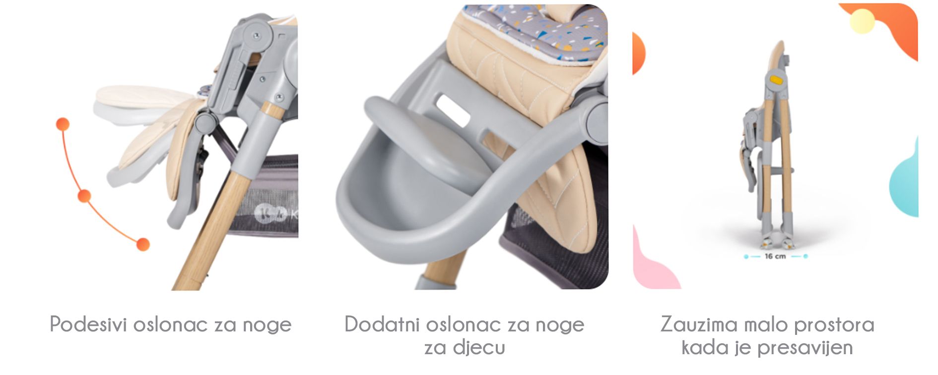 Kinderkraft Hranilica Lastree roza