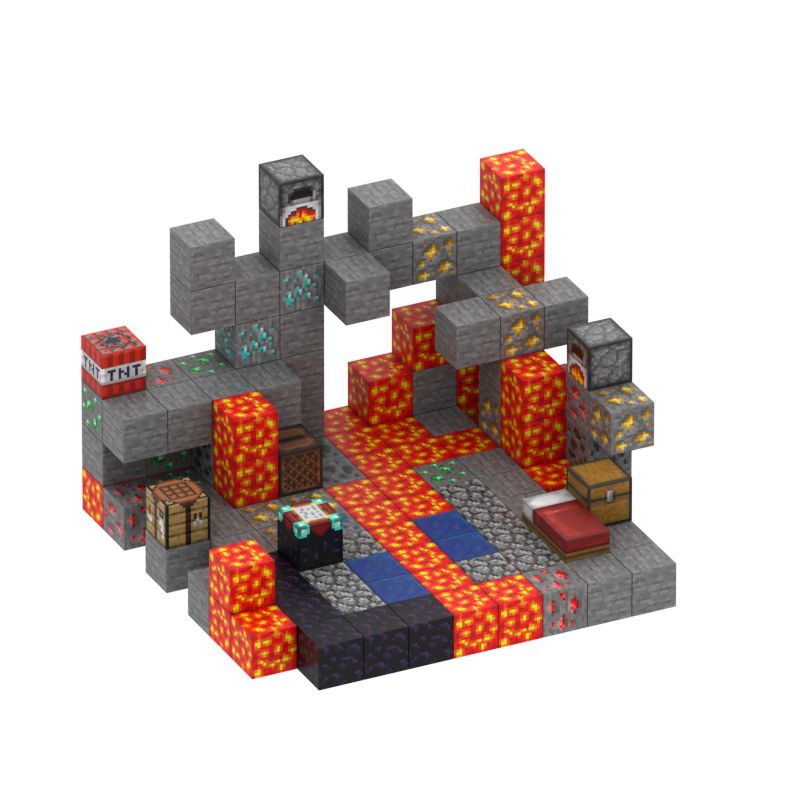 MagnetikCraft Podzemni rudnik, 143 Komada + 4 Figure