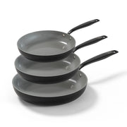 BE Living Frying Pan Set Essential Black 20-24-28 cm