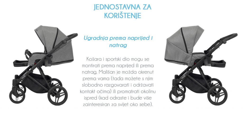 Dječja kolica Kunert Lazzio Premium Copper, boja 12 2u1