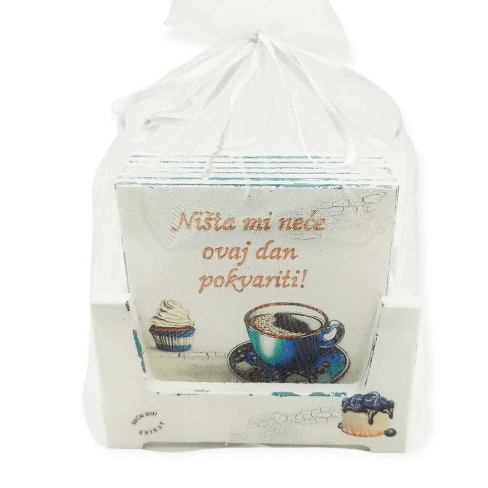 Poklon za šeficu! Podmetači za čaše  Š16326