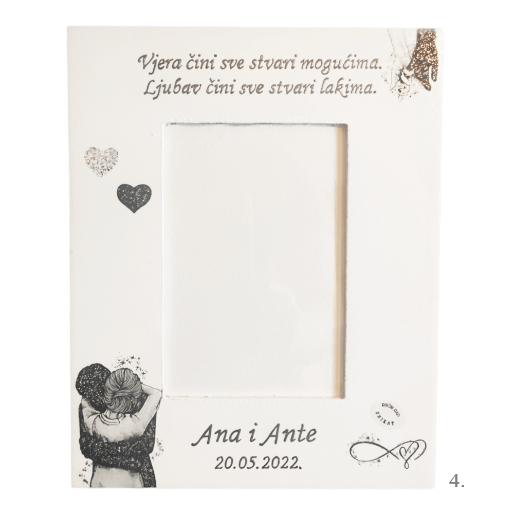 Personalizirani unikatni okviri za fotografije – Savršen poklon za vjenčanje i zaljubljene - 4. - 151132