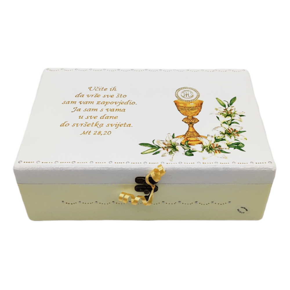 Personalizirane kutije za Prvu sv. Pričest – Savršen poklon za djecu, svećenike i vjeroučitelje - 6. 20x30x10cm - 15422