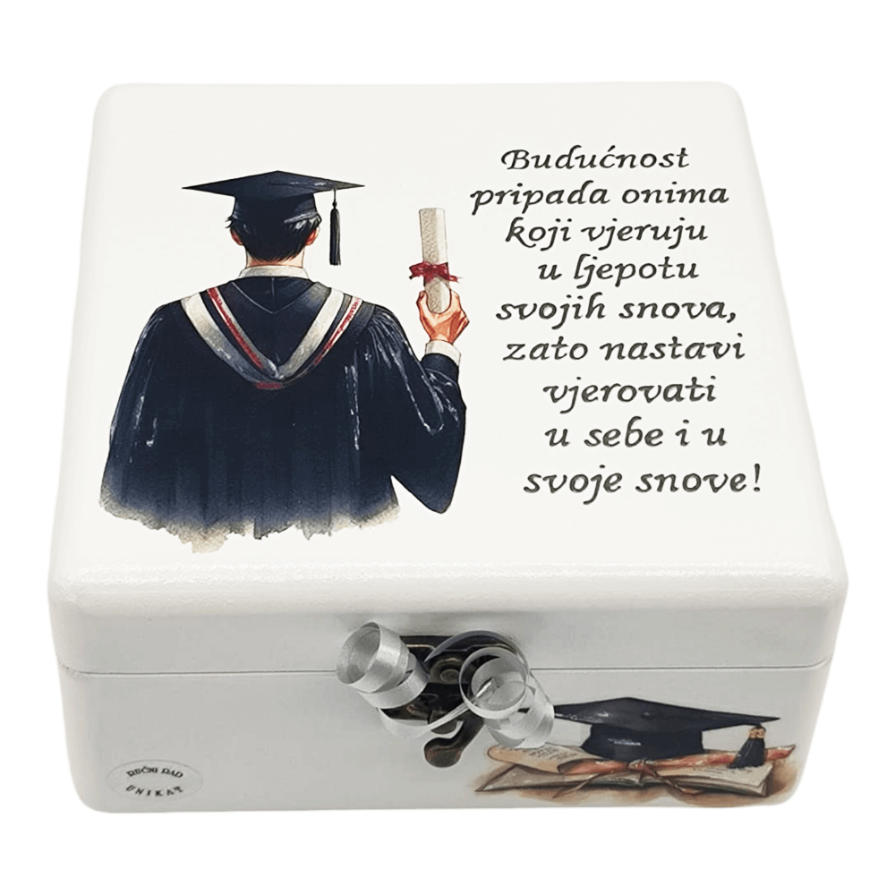 Kutija uspomena za diplomu – Podsjetnik na vjeru u snove Š165205