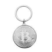 Privjesak Bitcoin - Srebrni KP3832