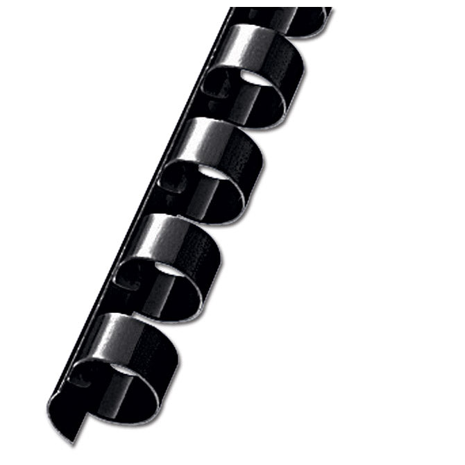 Plastična spirala fi-28mm pk50 fornax črna