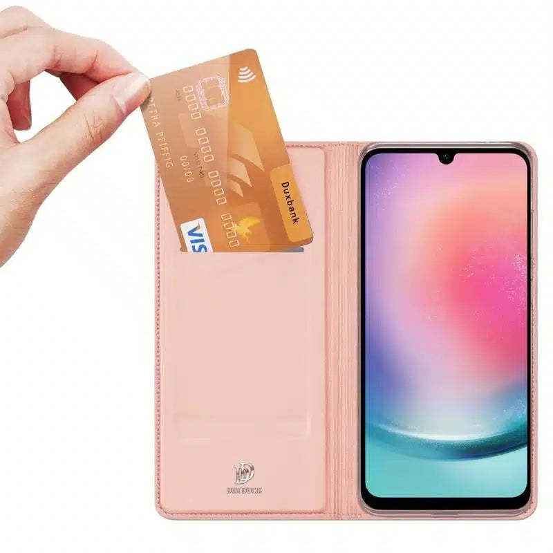 DUX DUCIS Skin Pro – preklopna maska za Samsung Galaxy A25 5G-pink