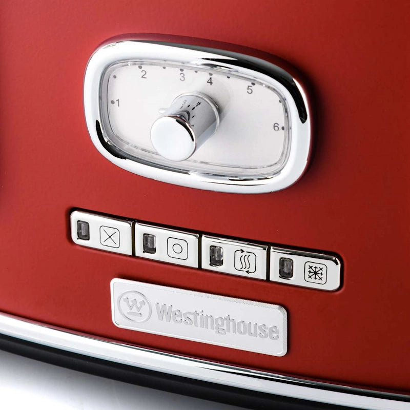 Westinghouse Retro Red 4 Slice toster
