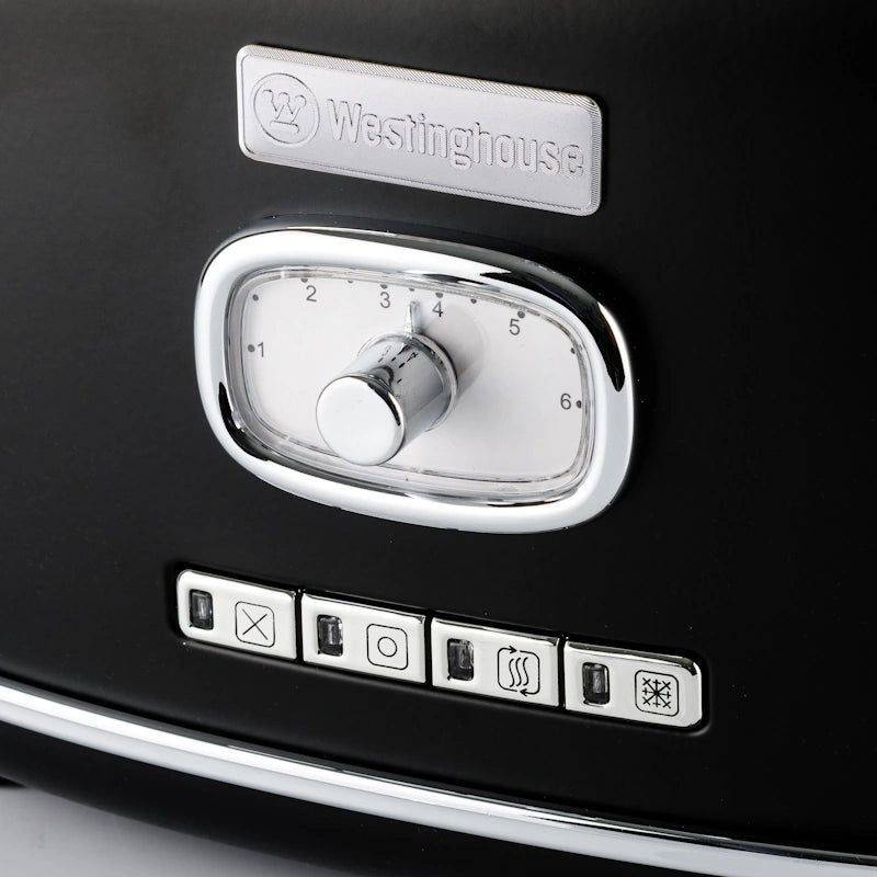 Westinghouse Retro Black 2 Slice toster