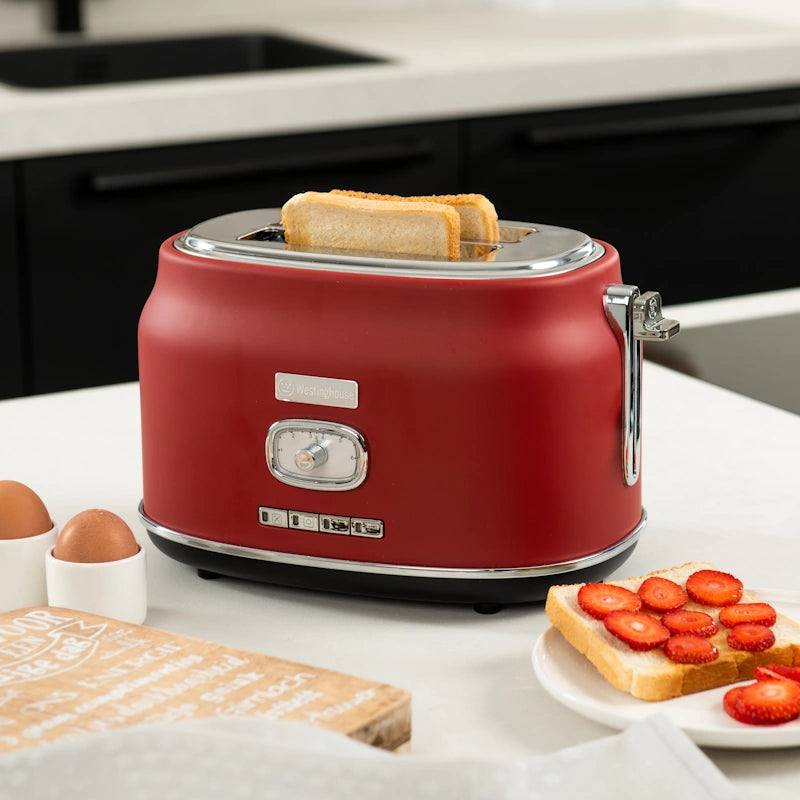 Westinghouse Retro Red 2 Slice toster