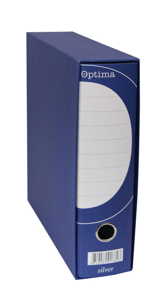 Registrator A4-80 kutija OPTIMA SILVER široki plavi P10
