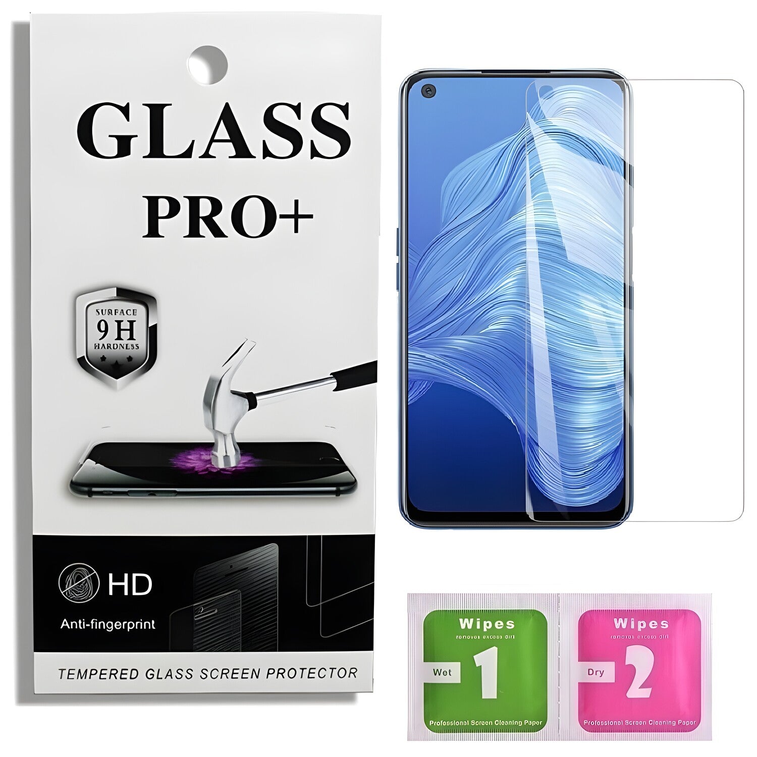 Prémično zaštitno staklo 9D Izmael za Realme 7 - Prozirna KP22935