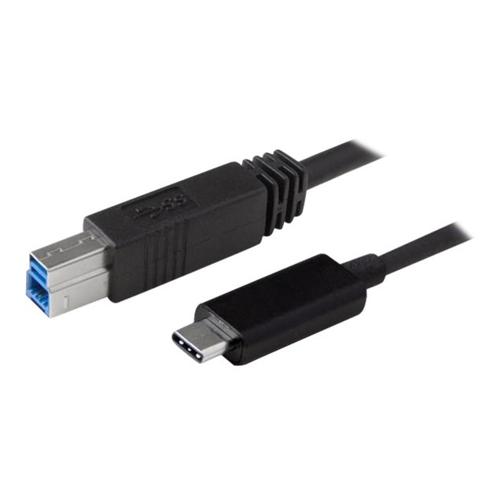 StarTech.com USB31CB1M USB kabel 1 m USB 3.2 Gen 2 (3.1 Gen 2) USB C USB B Crno