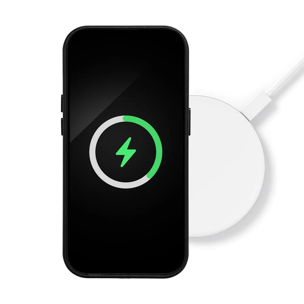 Kožna Mag Cover maska kompatibilna s MagSafe za iPhone 13 crna