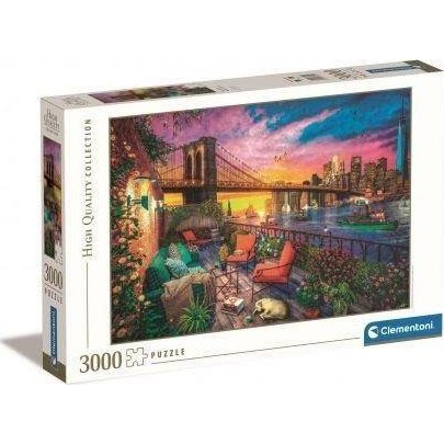 Clementoni Manhattan balcony sunset Slagalica 3000 kom Grad