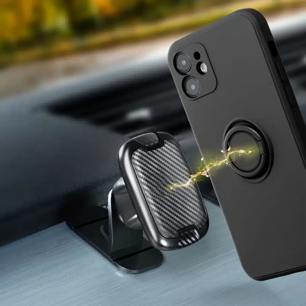 SILIKONSKA RING maska za XIAOMI Redmi NOTE 12 5G crna