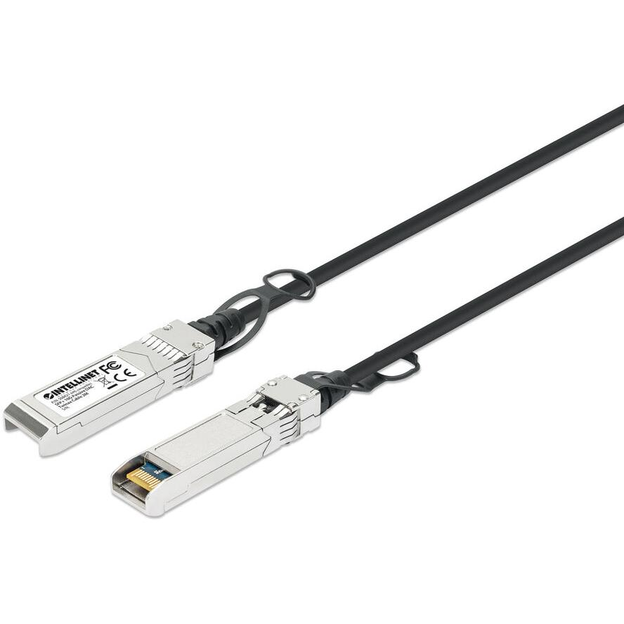 Intellinet 508421 optički kabel 2 m SFP+ Crno, Srebro