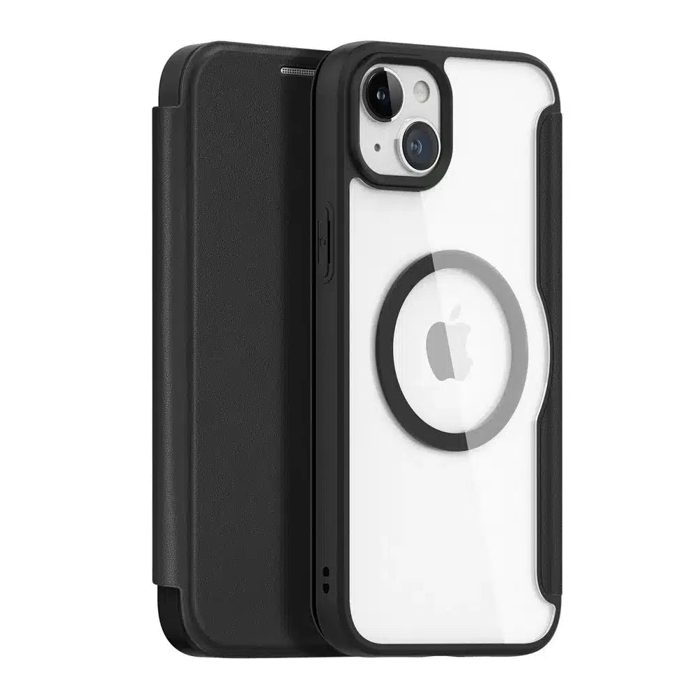 DUX DUCIS Skin X Pro - MagSafe kompatibilna preklopna torbica za Apple iPhone 15 crna