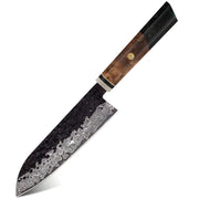 Damaskasti kuhinjski nož AI-37316 - Santoku / Zelena KP37316
