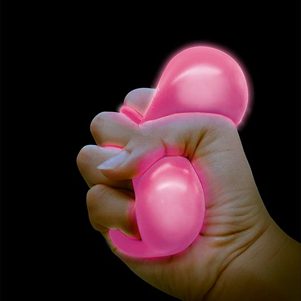 Antistres loptica Glow and Fun Plava