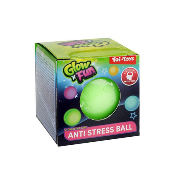 Antistres loptica Glow and Fun Plava
