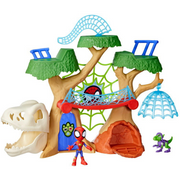 Marvel Spidey and His Amazing Friends Dino Webs Treehouse Playset