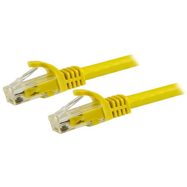 StarTech.com N6PATC15MYL kabel za umrežavanje Žuto 15 m Cat6 U/UTP (UTP)