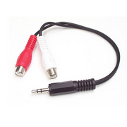 StarTech.com MUMFRCA audio kabel 0,15 m 3.5mm 2 x RCA Crno