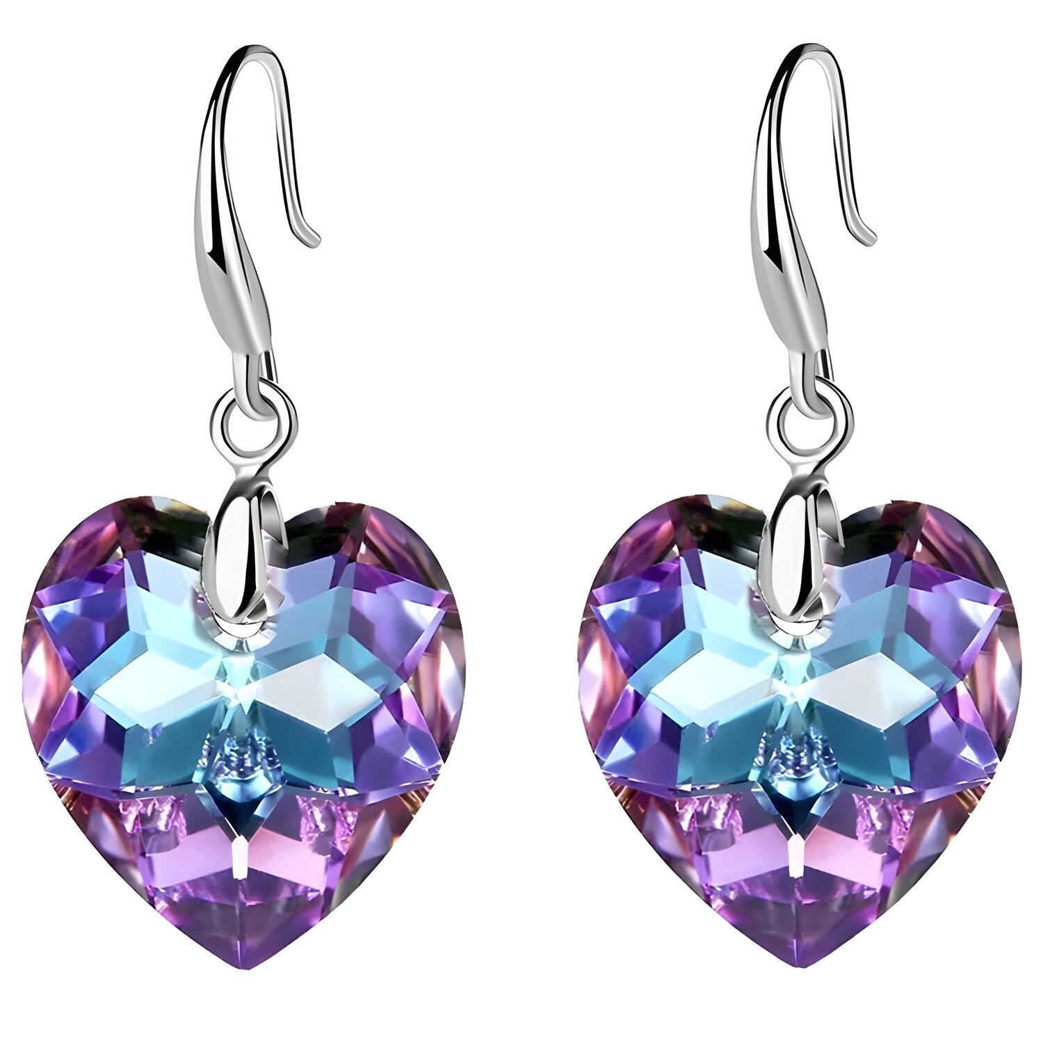 Naušnice Beautiful Heart - Ljubičasta KP29814