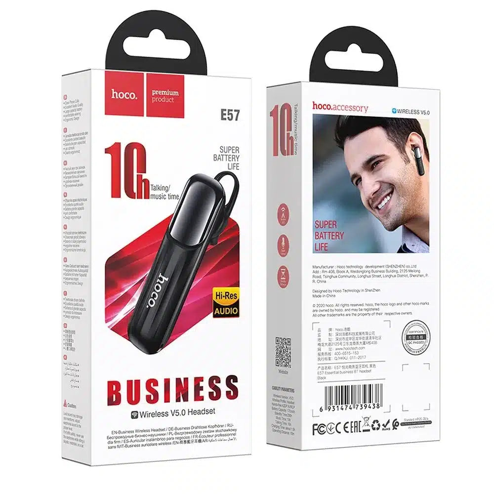 HOCO E57 bežična bluetooth slušalica crna