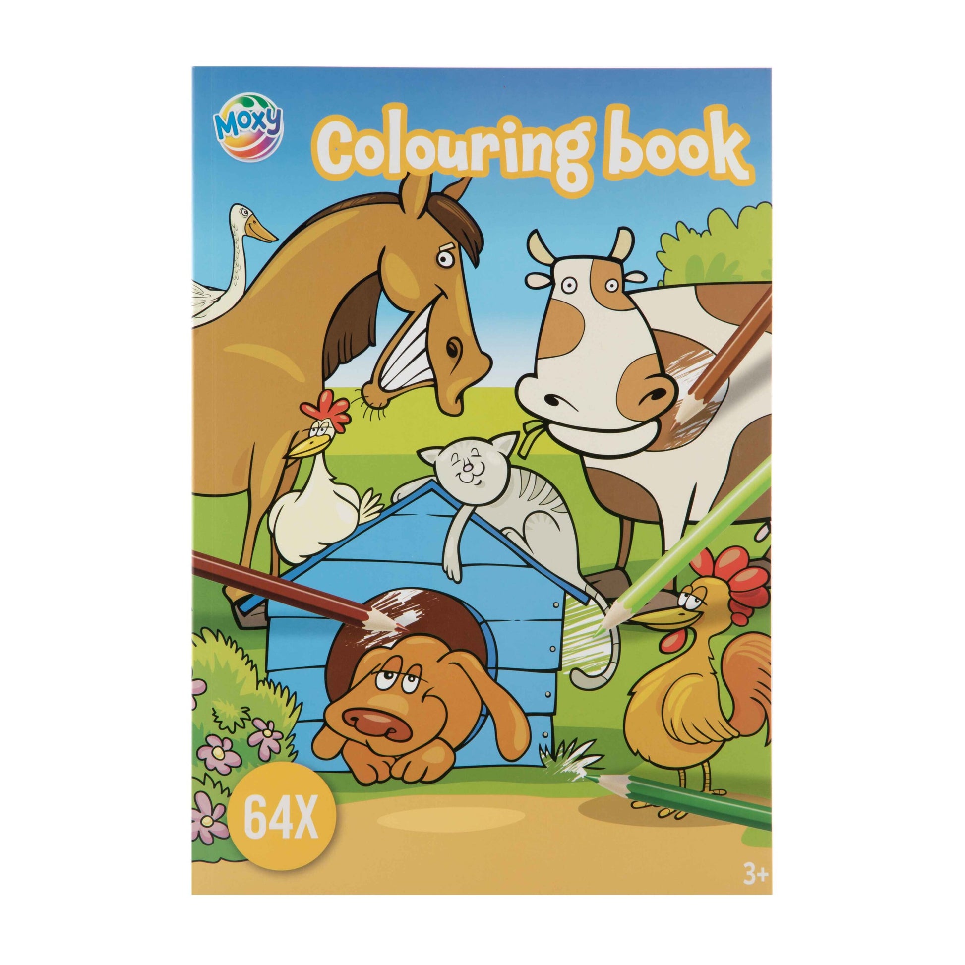 Bojanka za djecu 64 stranice – velika bojanka s raznim motivima Farma