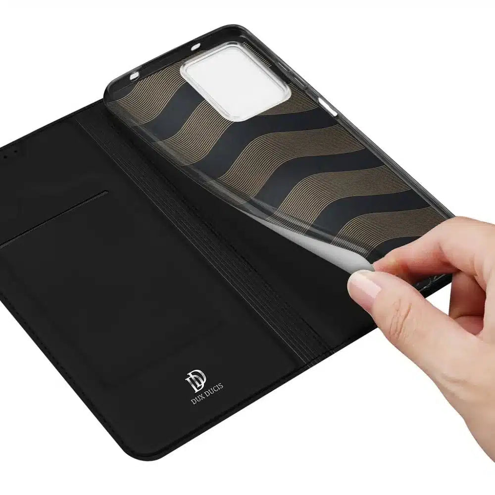 DUX DUCIS Skin Pro – preklopna maska za Xiaomi Redmi Note 12 4G crna