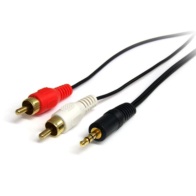 StarTech.com 0.92m, 3.5mm/2xRCA, M/M audio kabel 0,92 m Crno