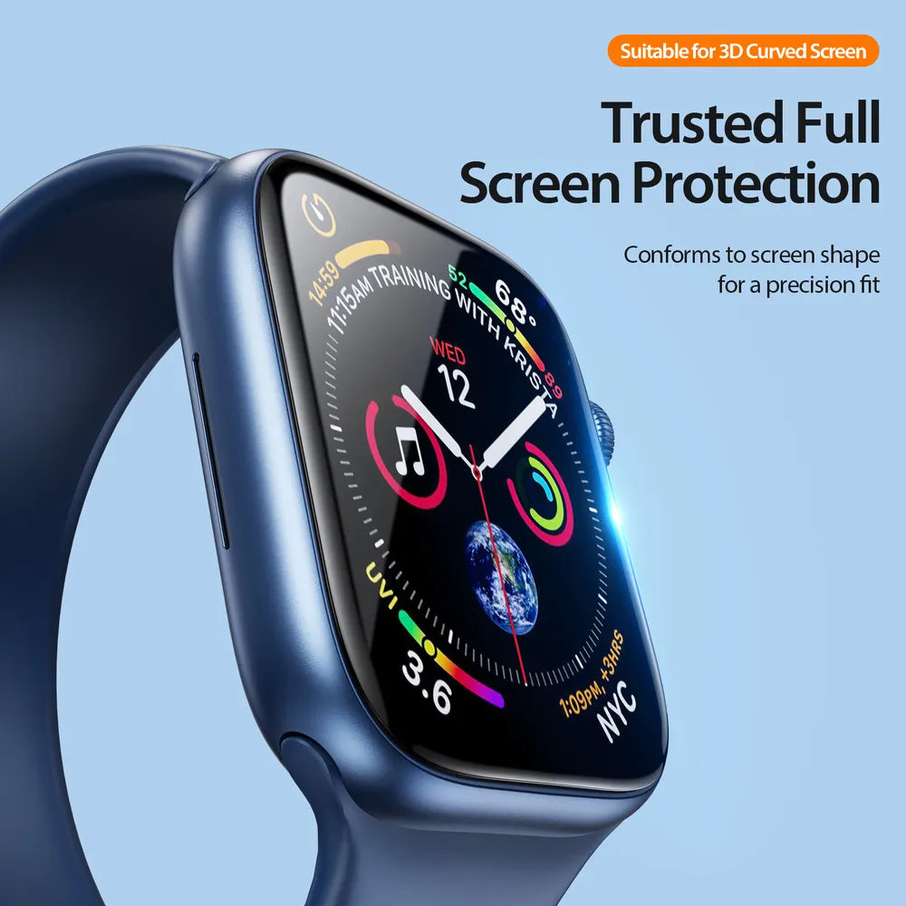 DUX DUCIS PMMA zaštitna folija s okvirom ( 2 kom.) za Apple Watch 10 46 mm crna