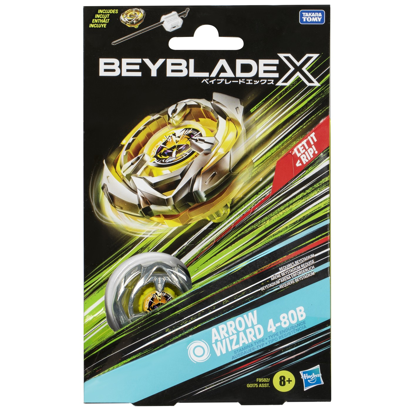 Beyblade X Arrow Wizard 4-80B Battle zvrk