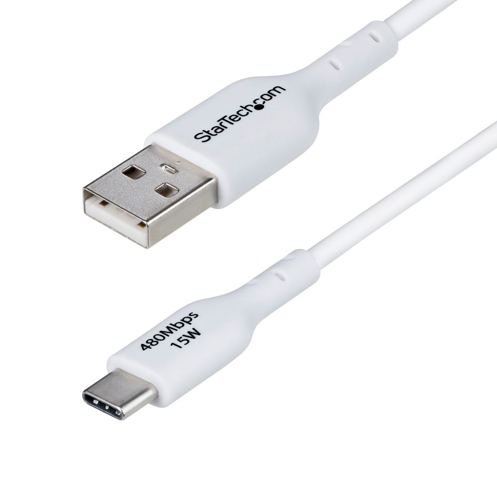 StarTech.com USB2AC1MNCWHE USB kabel USB 2.0 1 m USB A USB C Bijelo